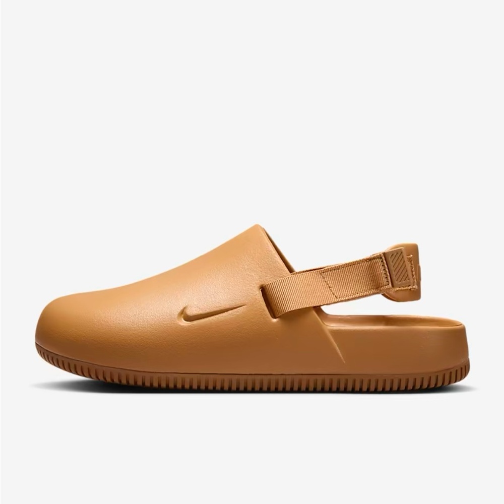 Nike Tan Slip-On Clogs